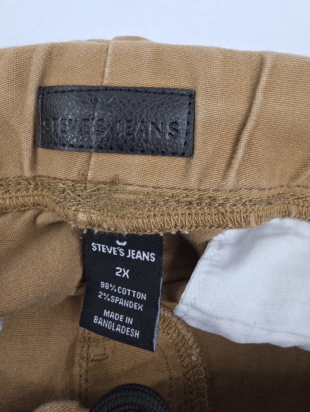 Steve's Jeans Men's Cargo Jogger Pants Brown Size 2X AC-3421 - Picture 7 of 9
